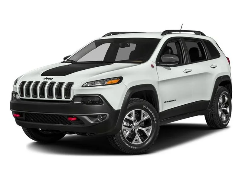 Used 2016 Bright White Clearcoat Jeep Trailhawk image 1