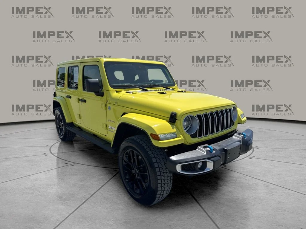 Used 2024 Yellow Jeep Sahara 4xe image 7