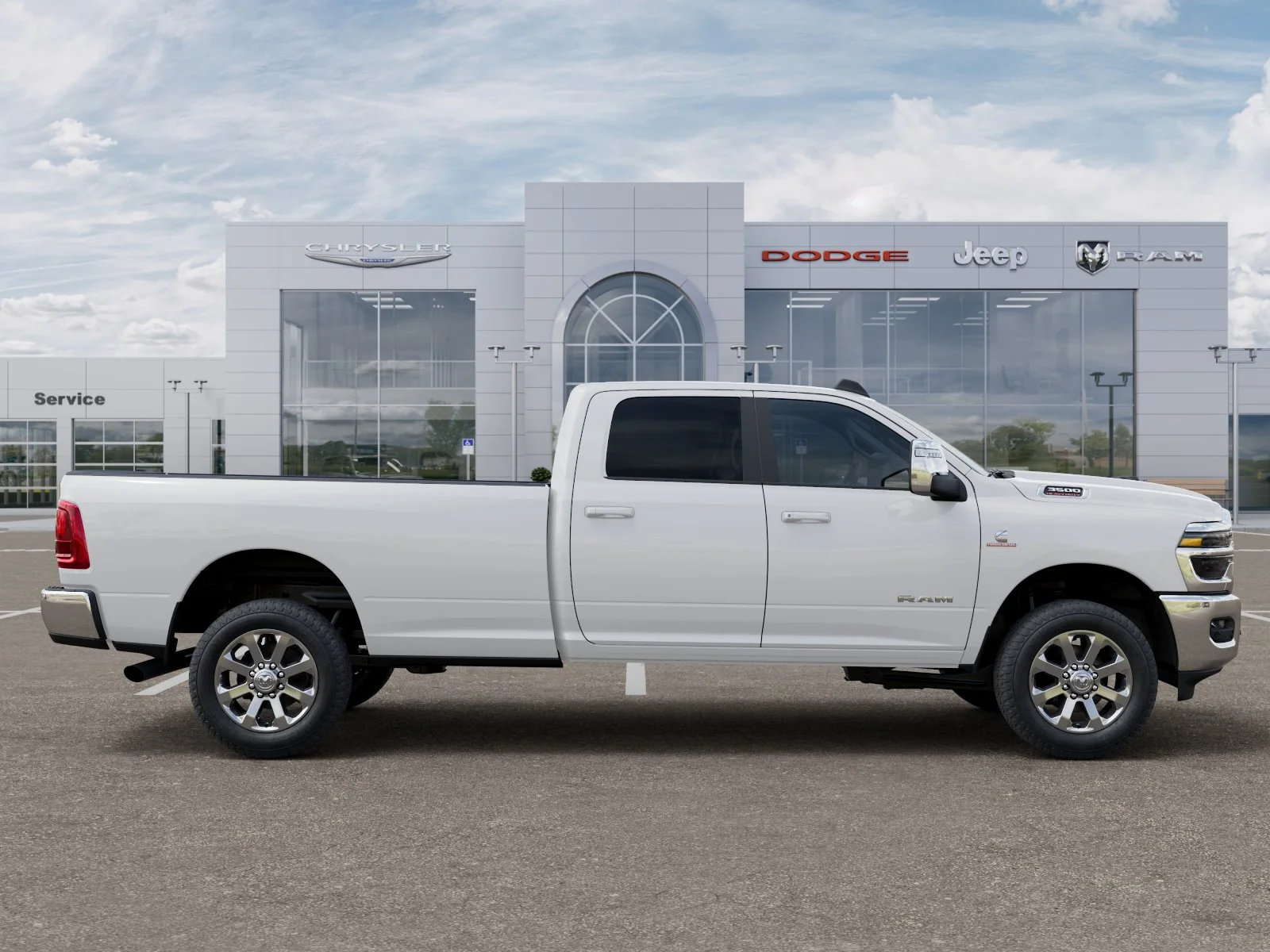 New 2026 Bright White Clear-Coat Exterior Paint RAM Laramie image 49