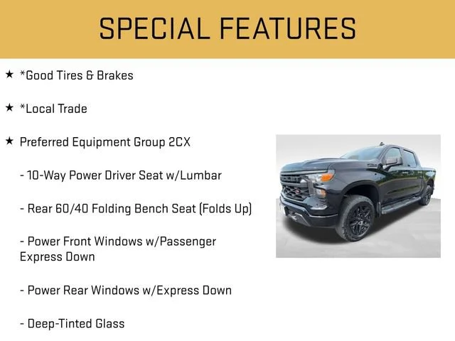 Used 2024 Black Chevrolet Custom Trail Boss image 6