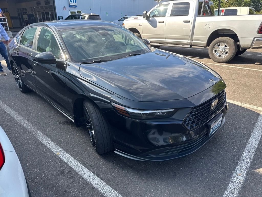 Certified Used 2024 Crystal Black Pearl Honda Sport image 1