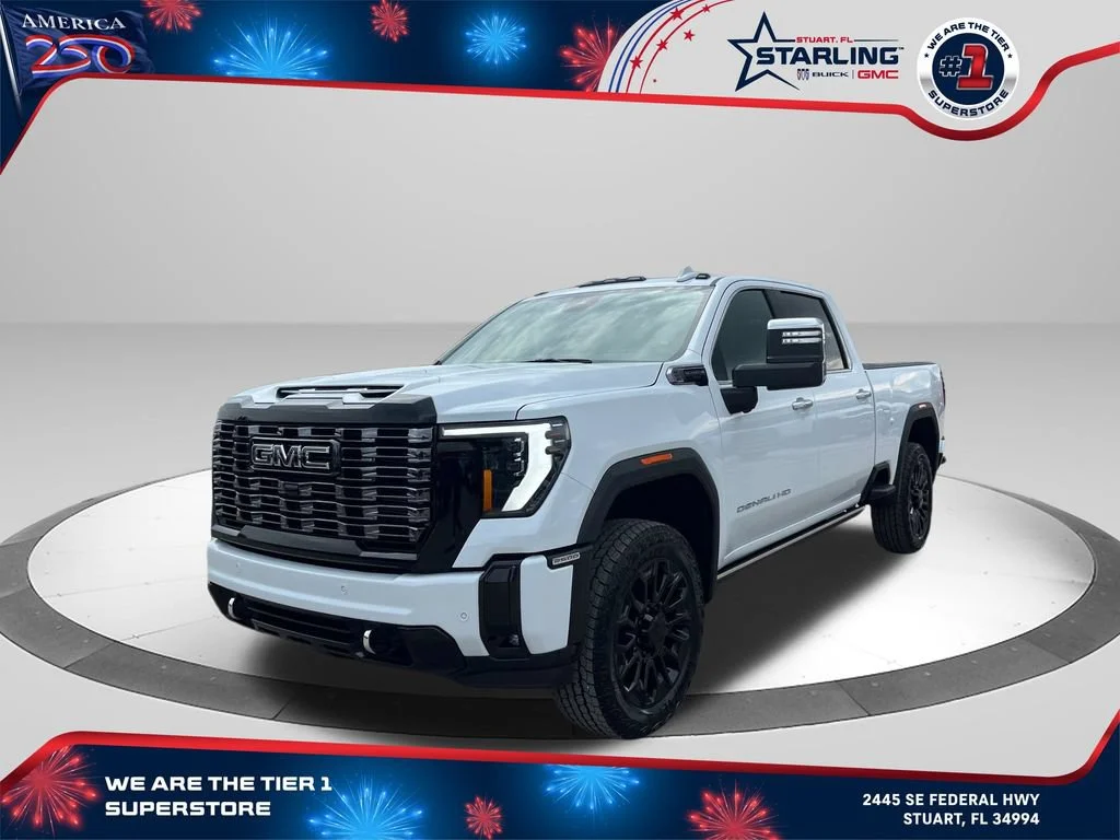 New 2026 Glacier White Tricoat GMC Denali Ultimate image 1