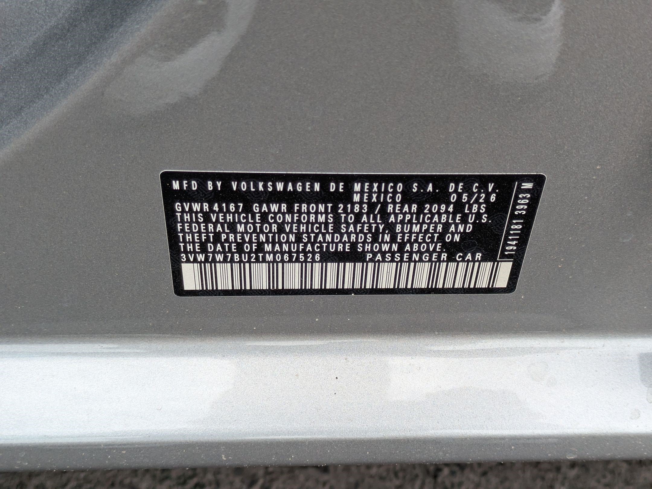 New 2026 Pyrite Silver Metallic Volkswagen SE image 16