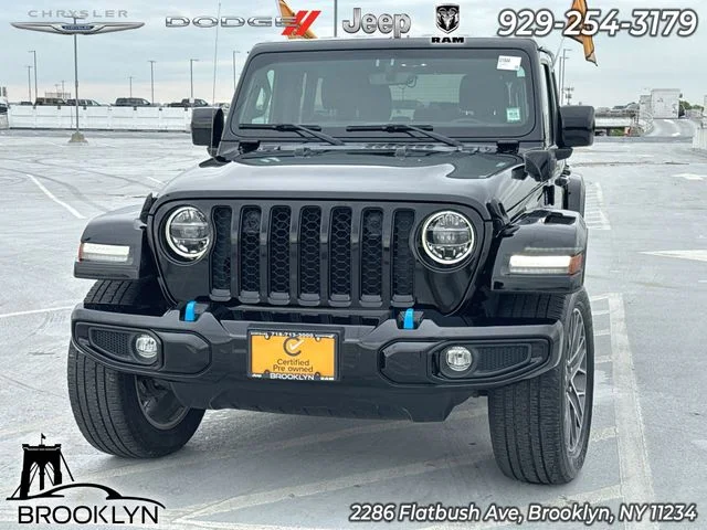 Certified Used 2022 Black Jeep Unlimited Sahara High Altitude 4xe image 1
