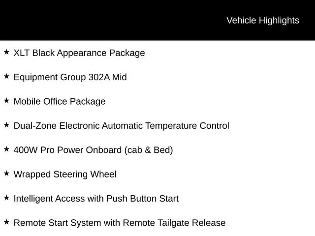 New 2026 Agate Black Metallic Ford XLT image 3