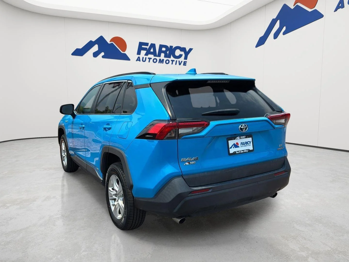 Used 2021 Blue Flame Toyota Hybrid LE image 7