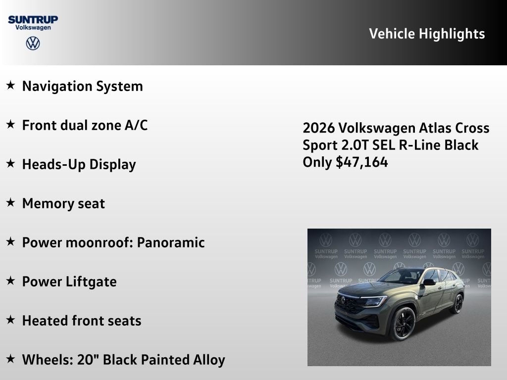 New 2026  Volkswagen 2.0T SEL R-Line Black image 7