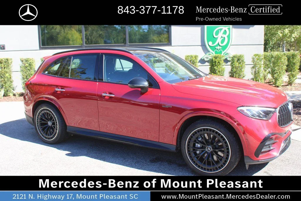 Certified Used 2025 MANUFAKTUR Patagonia Red Metallic Mercedes-AMG GLC 43 AMG® image 2