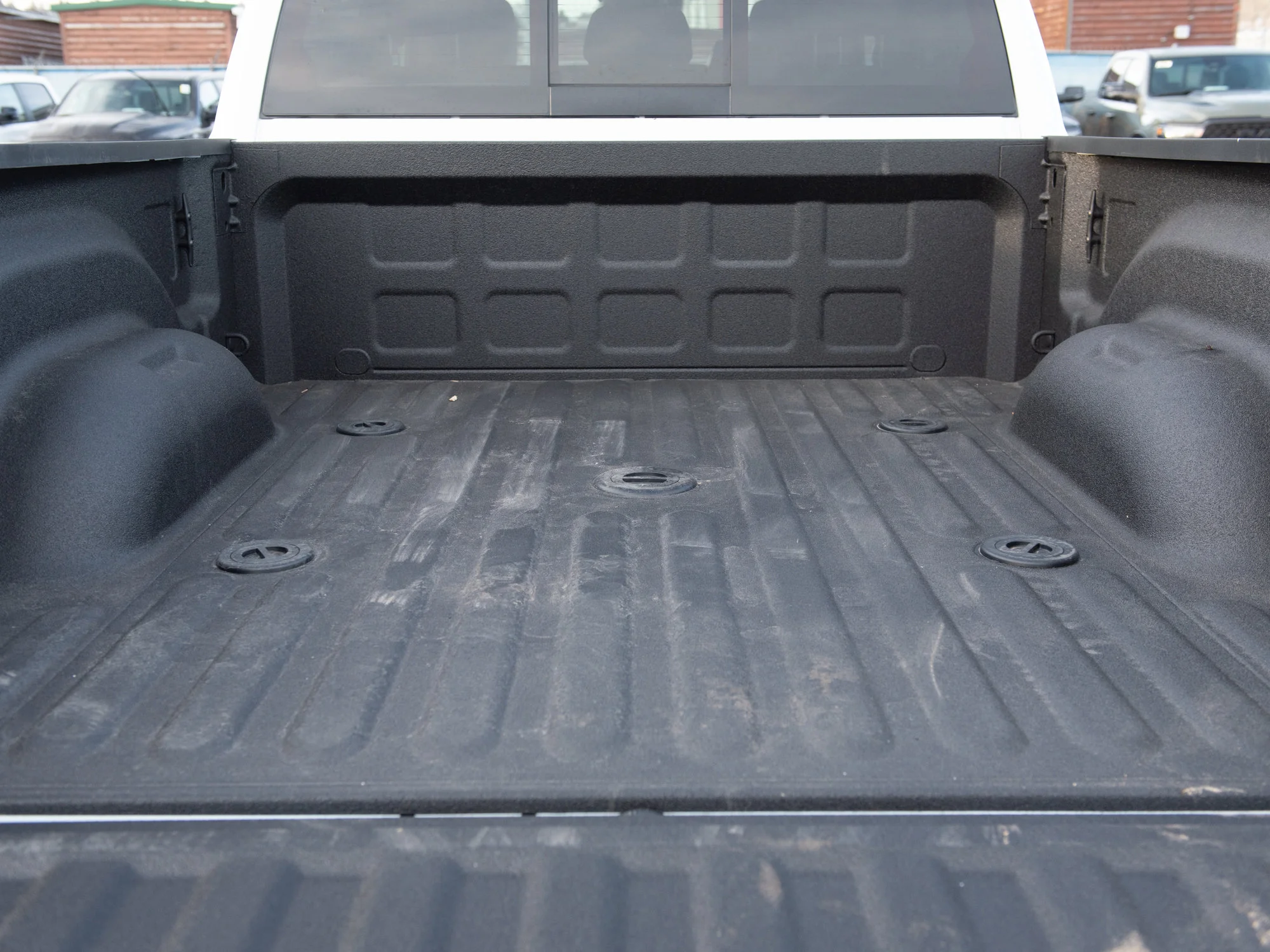 New 2026 White RAM Limited* Mega Cab, 2 Inch Lift, 35 Inch Tires, Trigger Industries Mudflaps image 8
