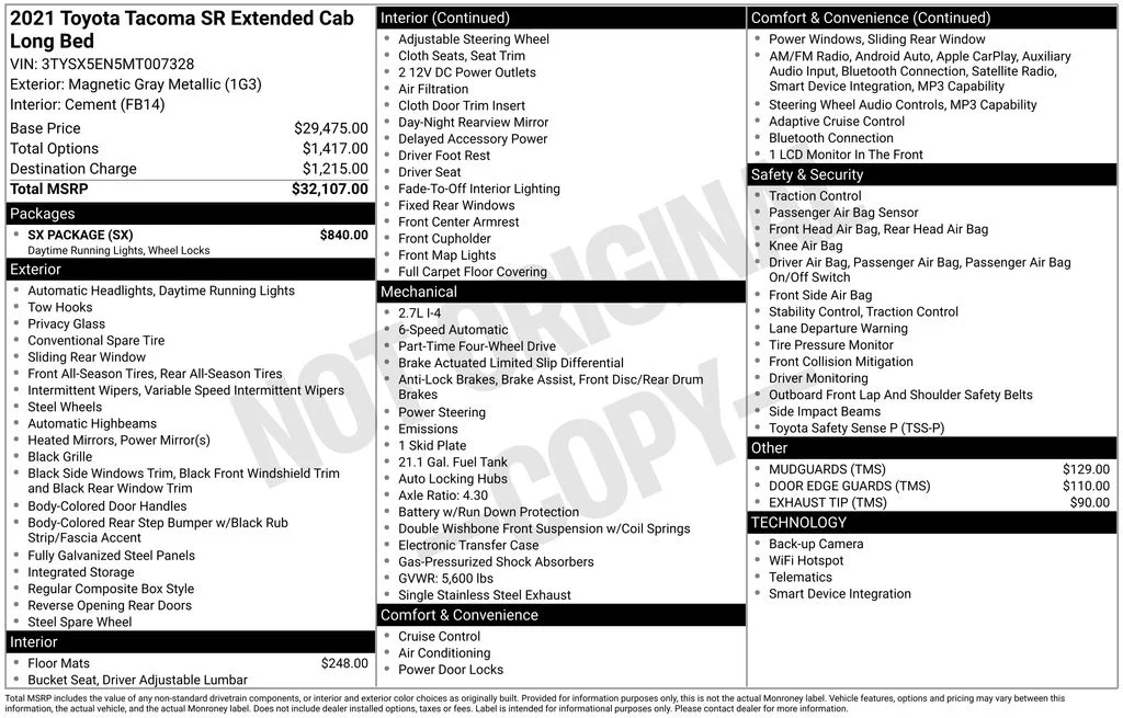 Used 2021 Gray Toyota SR image 17