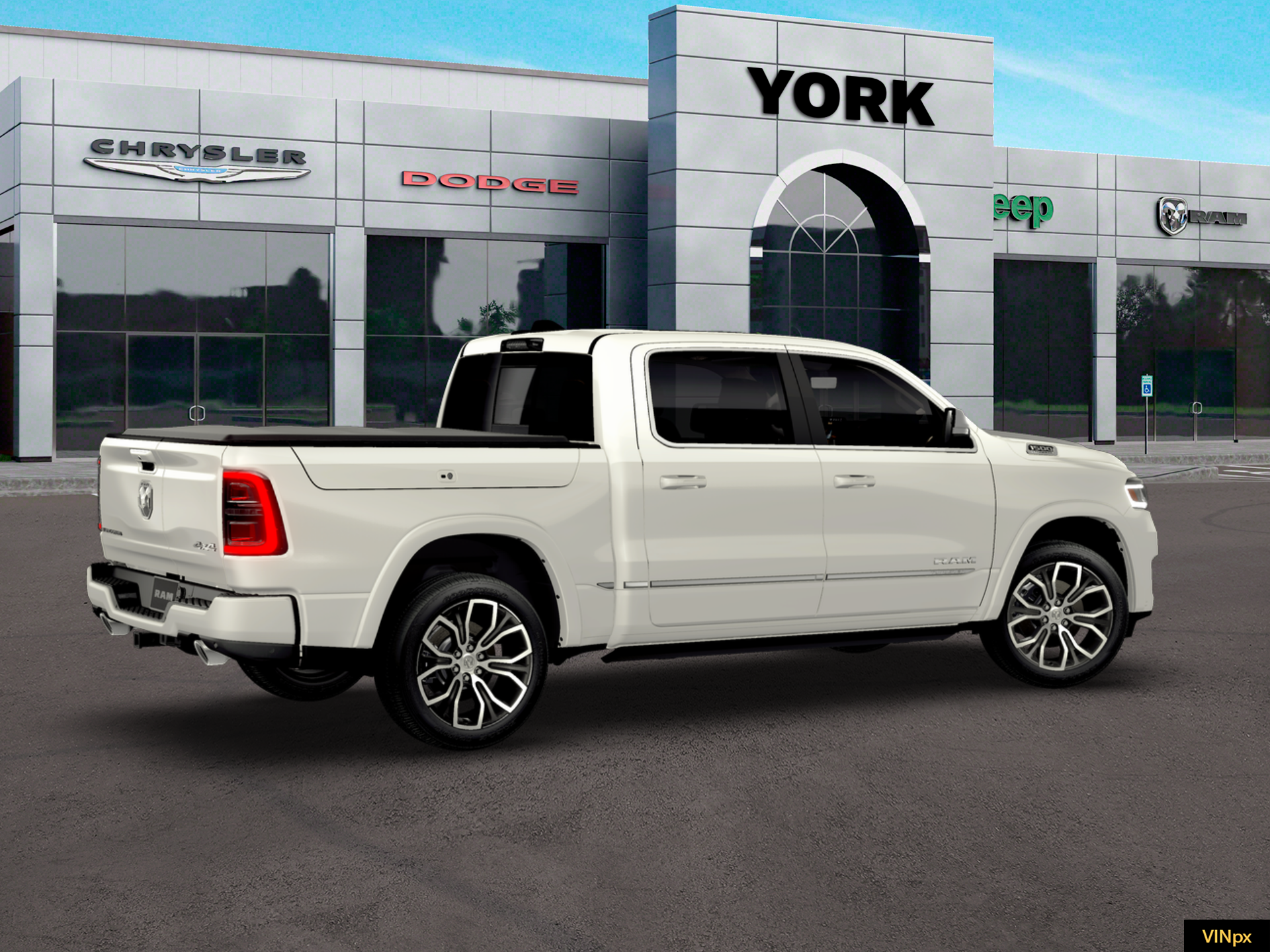 New 2026 Ivory White Tri-Coat Pearl-Coat Exterior Paint RAM Tungsten image 20