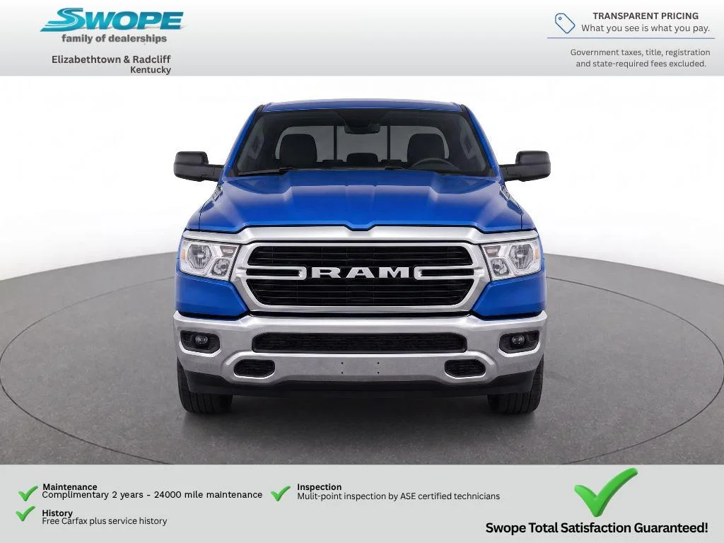 Used 2021 Hydro Blue Pearlcoat Ram Big Horn image 5