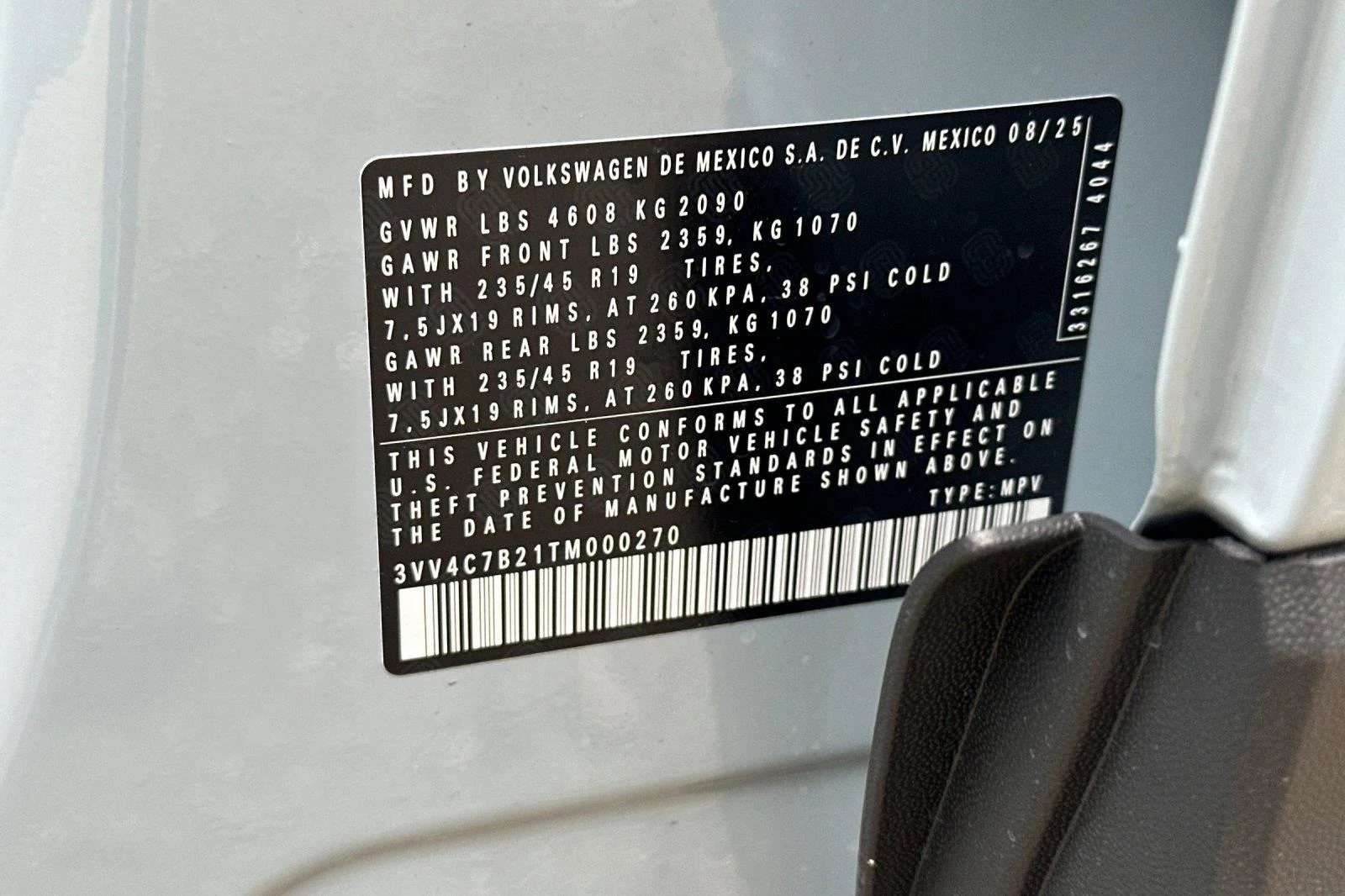 New 2026 Monument Gray Volkswagen SEL image 29