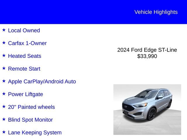 Used 2024 Iconic Silver Metallic Ford ST Line image 2
