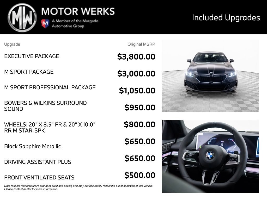 New 2026 Black Sapphire Metallic BMW 530i xDrive image 4