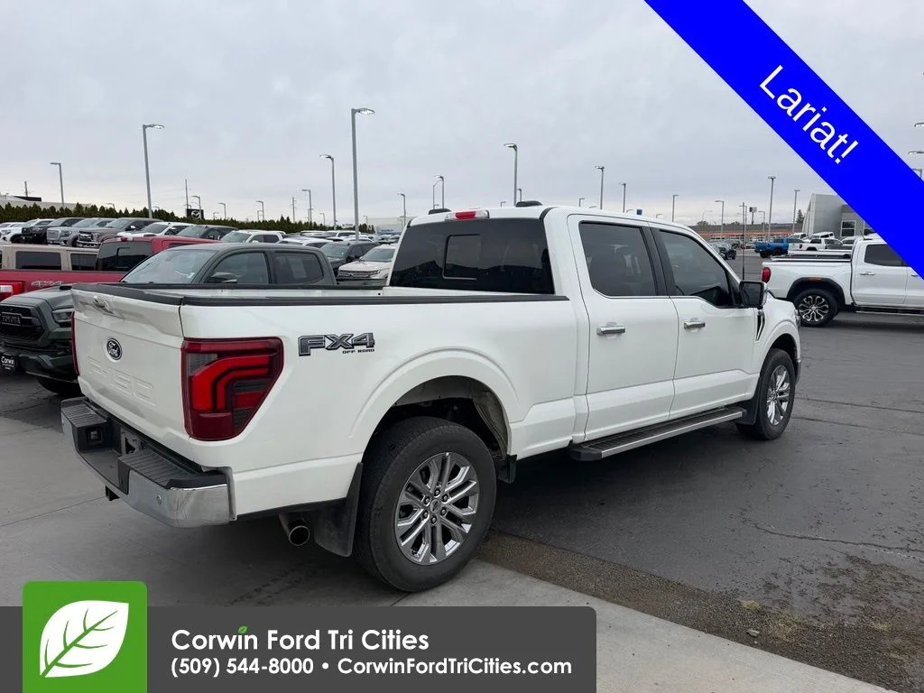 Certified Used 2024 White Metallic Ford Lariat image 8