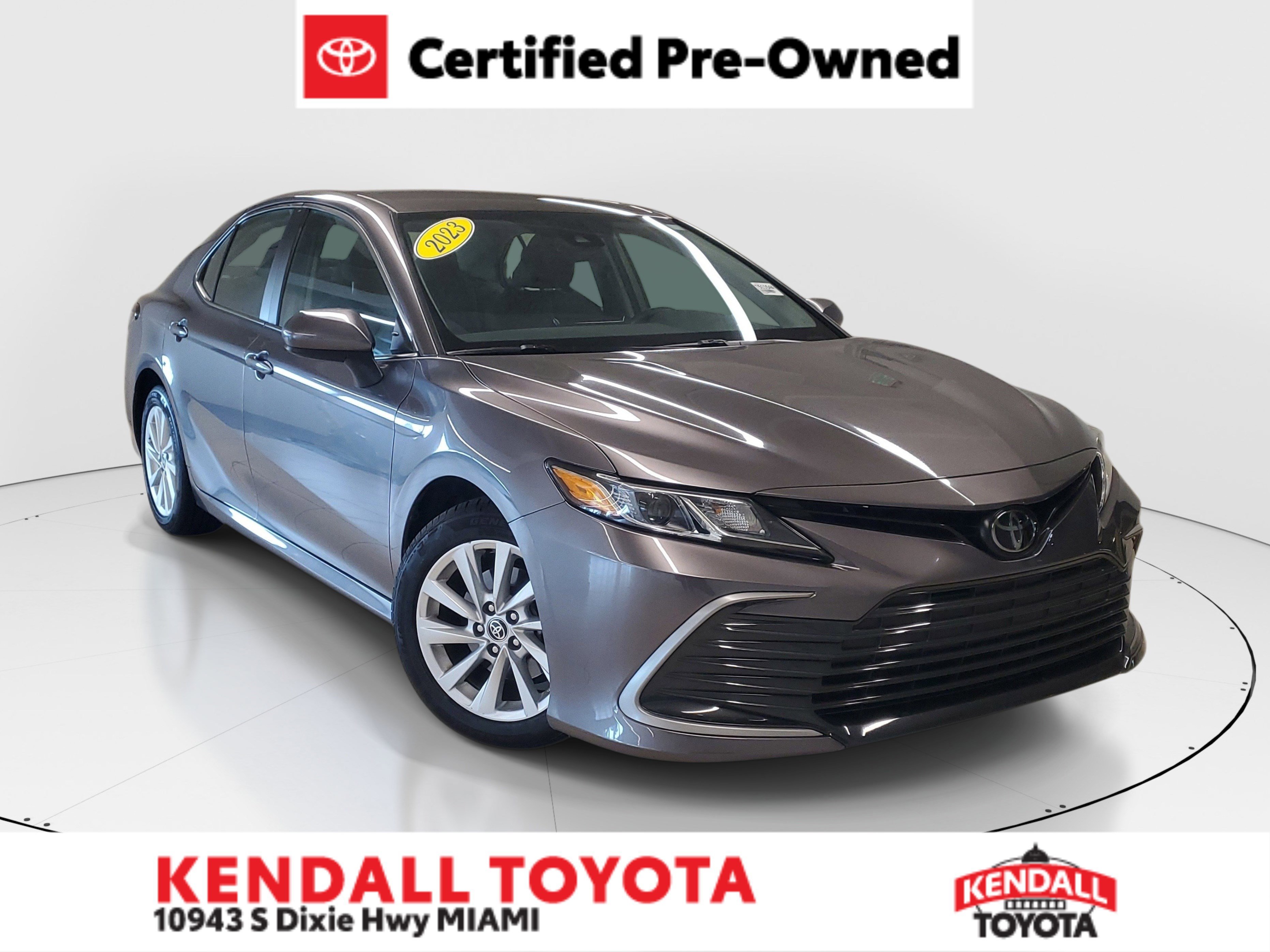 Certified Used 2023 Predawn Gray Mica Toyota LE image 1