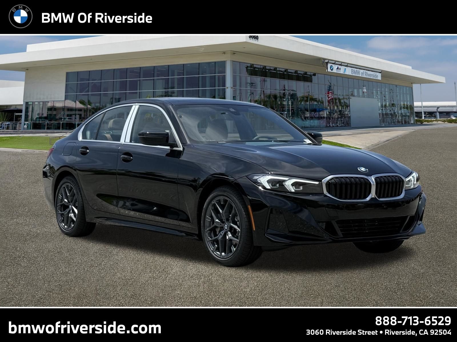 New 2026 Jet Black BMW 330i image 1
