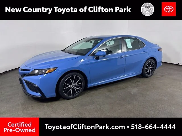 Certified Used 2024 Blue Toyota SE image 3