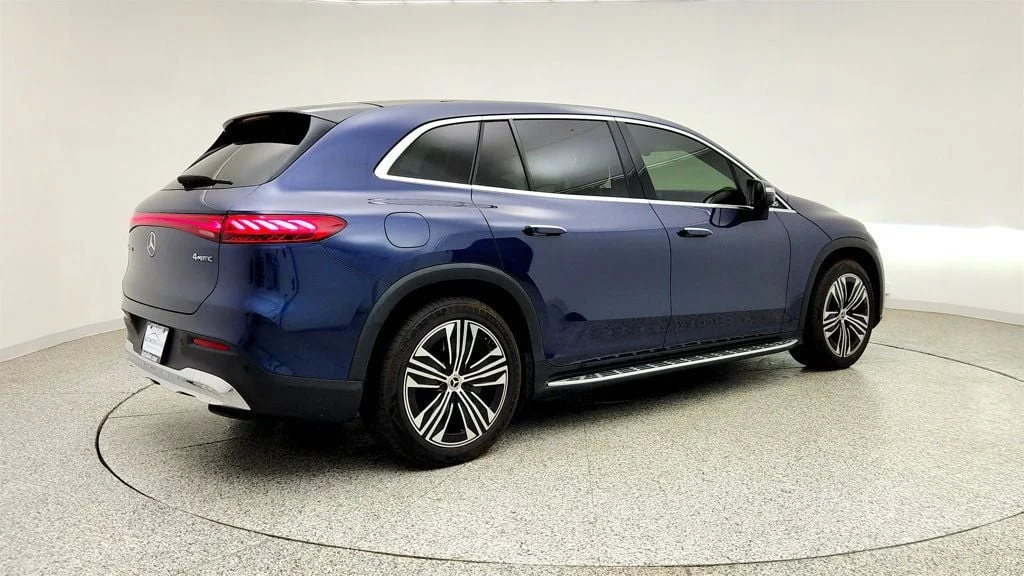 Used 2023 Twilight Blue Metallic Mercedes-Benz EQS 450 4MATIC® SUV w/ 21