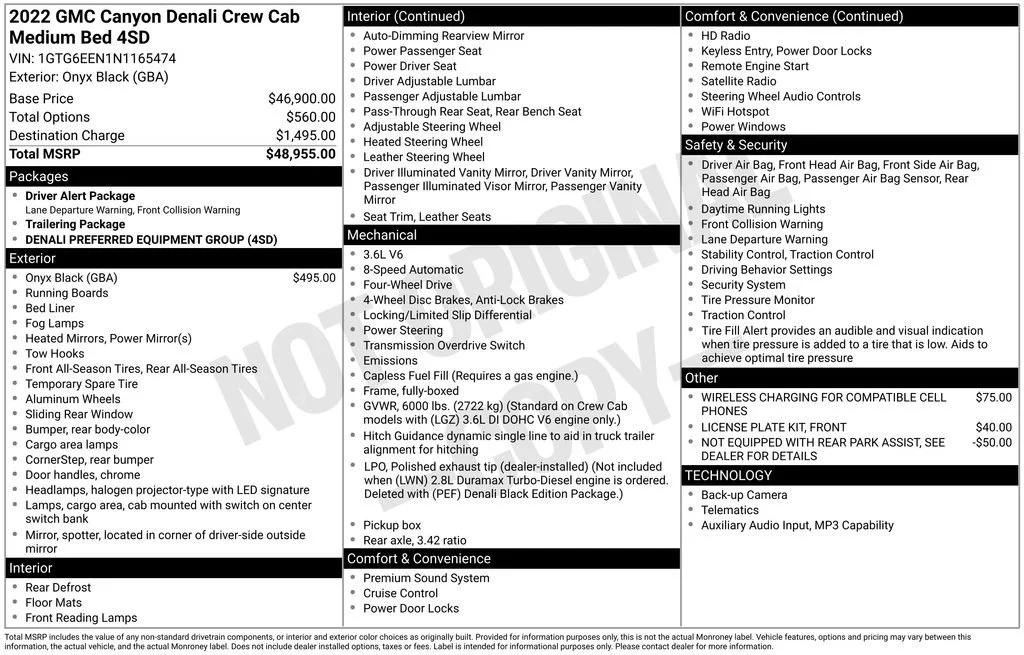 2022 GMC Canyon 4WD Denali Crew Cab Short Box's photo