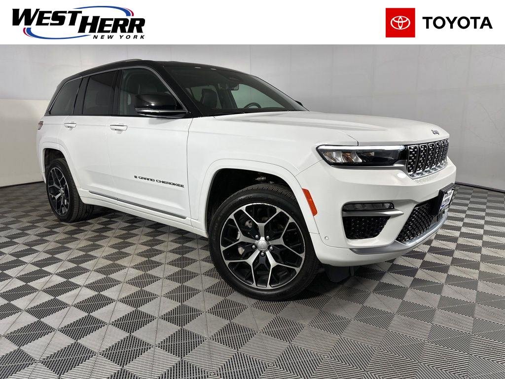 Used 2023 Bright White Clearcoat Jeep Summit Reserve image 1