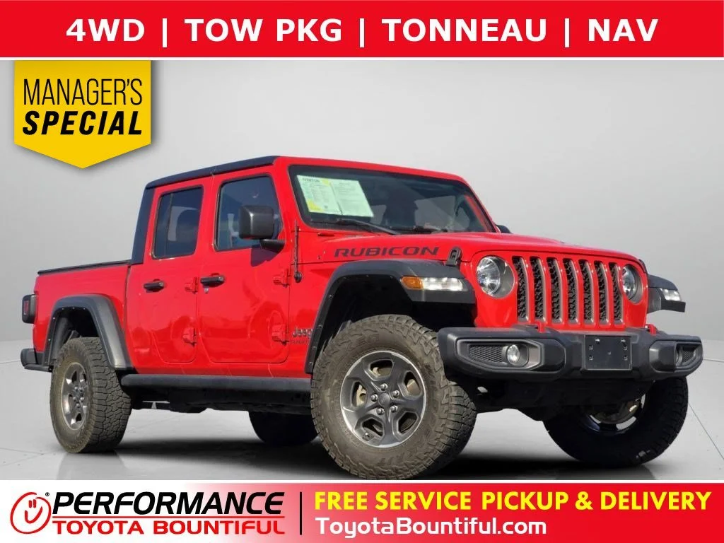 Used 2022 Firecracker Red Clearcoat Jeep Rubicon image 1