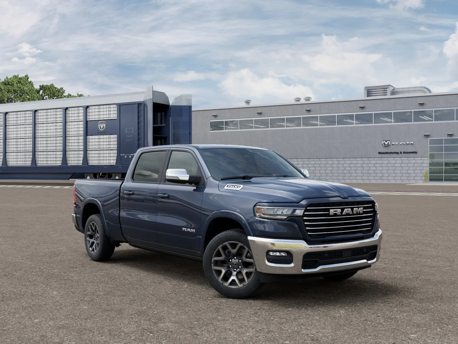 New 2027 Forged Blue Metallic Exterior Paint RAM LARAMIE image 3