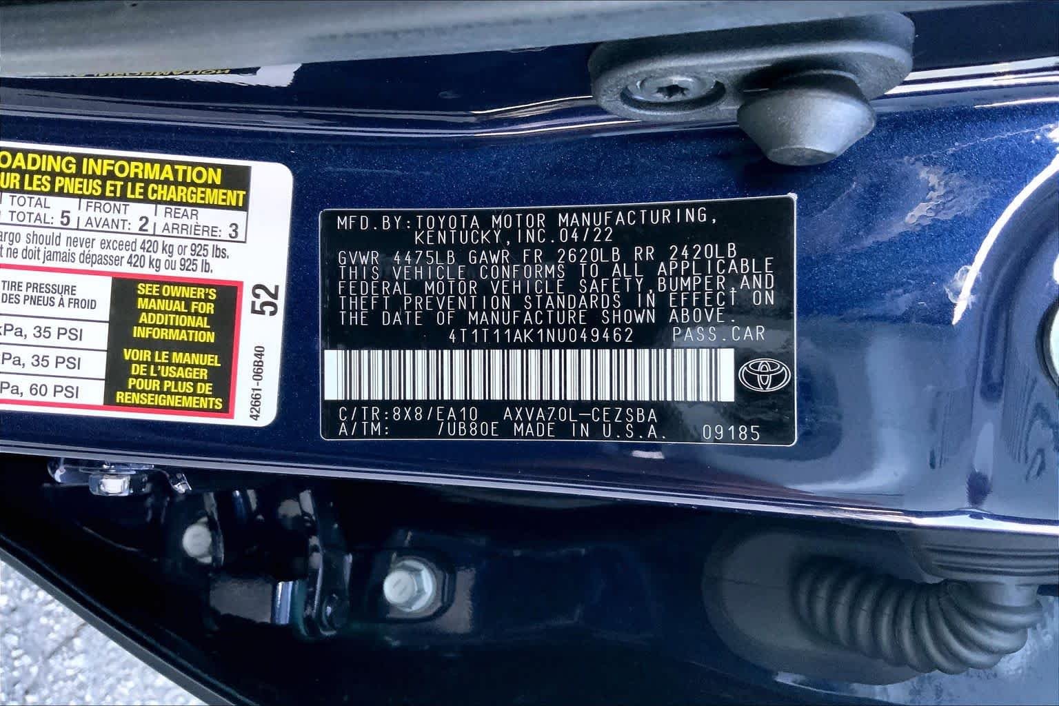 Used 2022 BLUE Toyota SE image 31