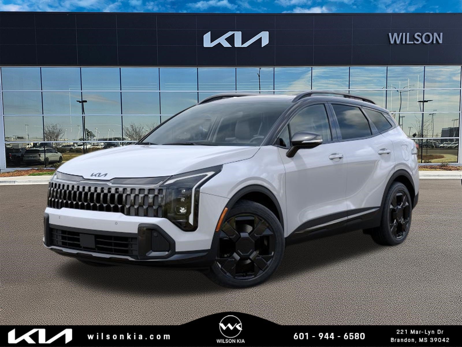 New 2027 Glacial White Pearl/Ebony Black Roof Kia X-Line image 1