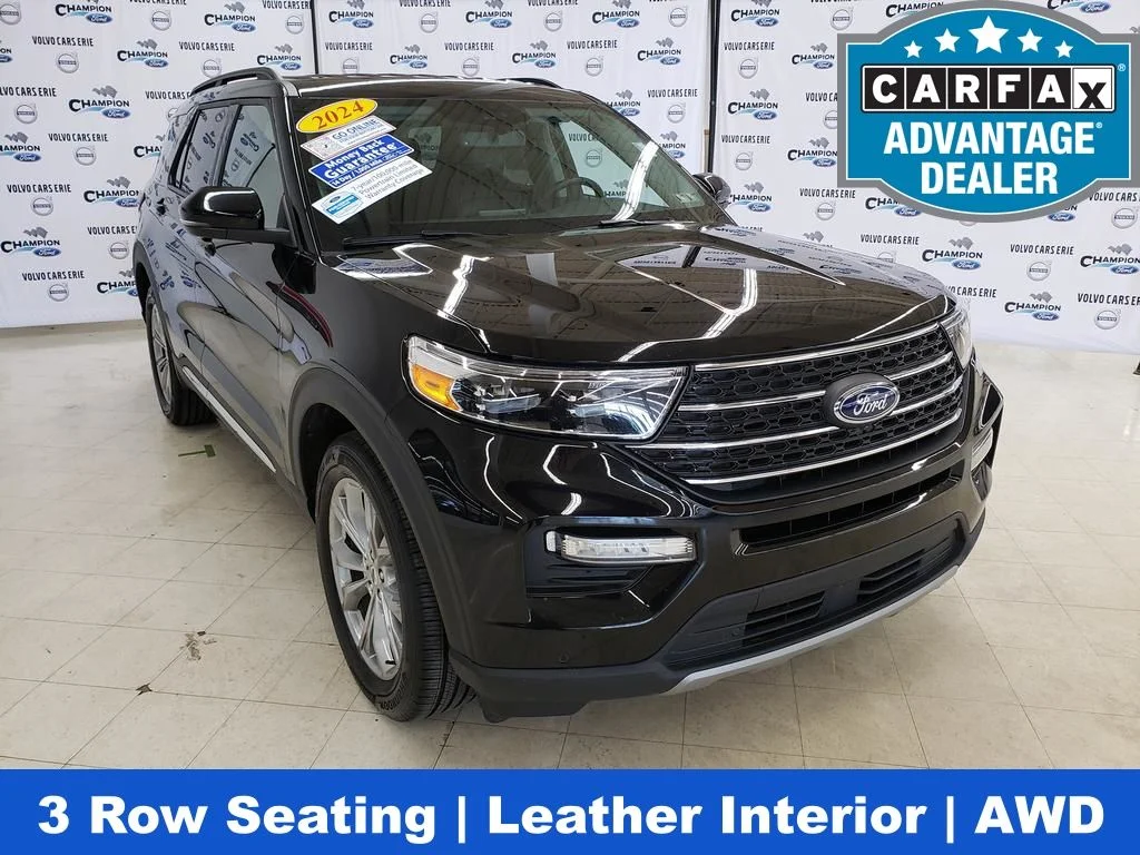 Certified Used 2024 Black Metallic Ford XLT image 1
