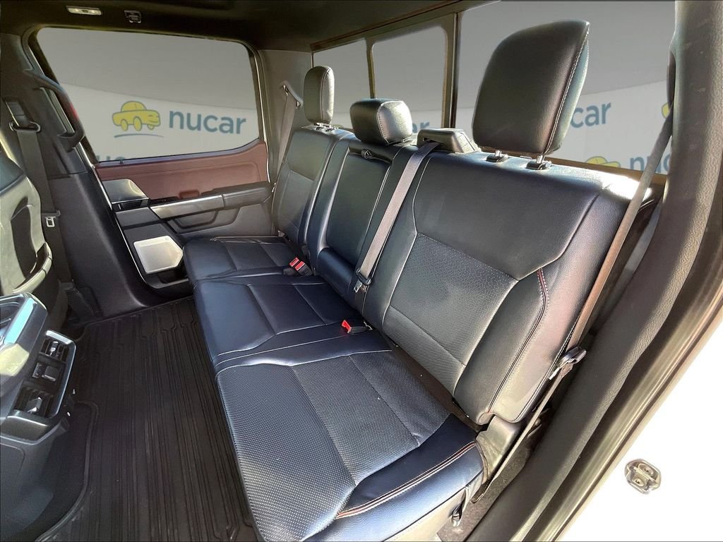 Used 2023 Star White Metallic Tri-Coat Ford Lariat image 14