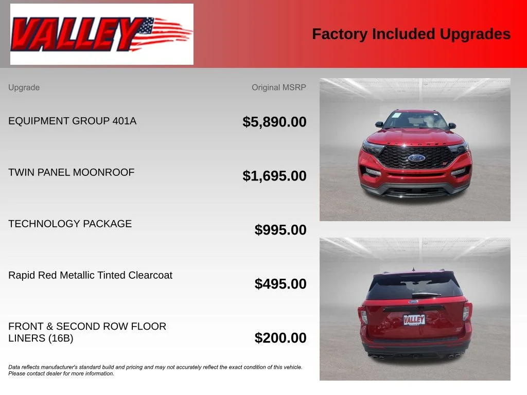 Certified Used 2023 Red Metallic Ford ST image 6