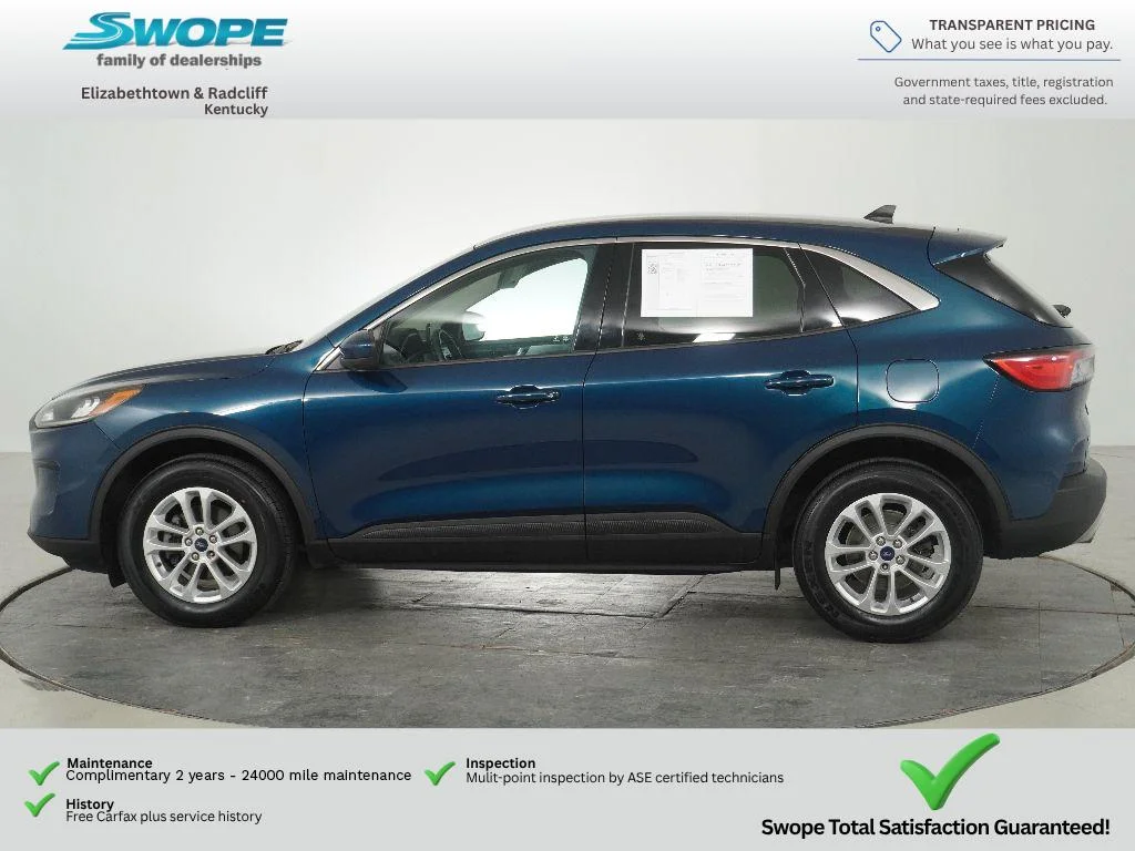 Used 2020 Dark Persian Green Metallic Ford SE image 4