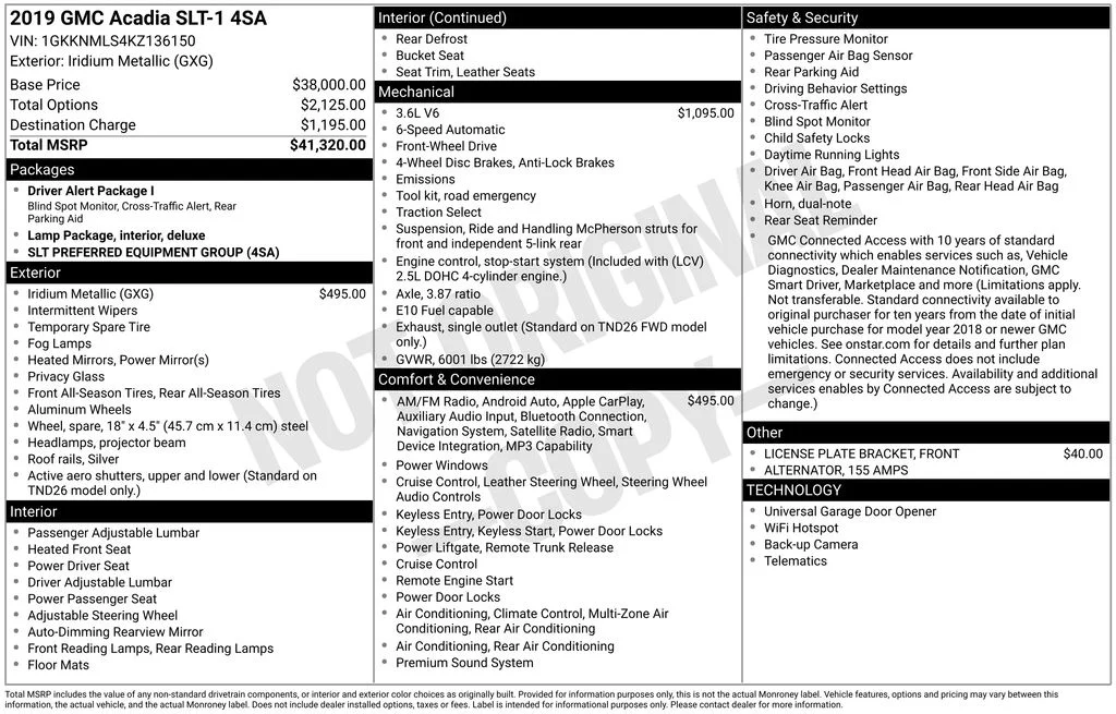 Used 2019 Silver GMC SLT-1 image 4