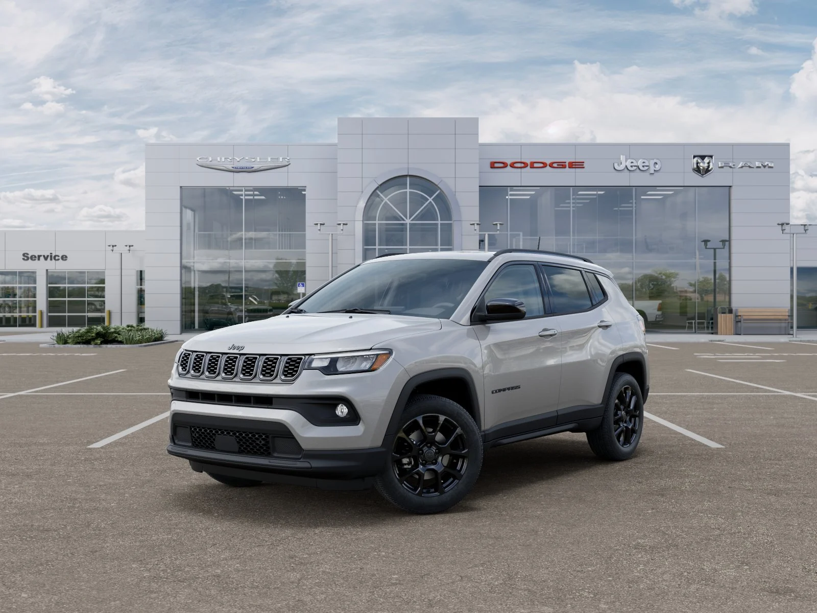 New 2025 Silver Zynith Metallic Clear-Coat Exterior Paint Jeep Latitude image 31