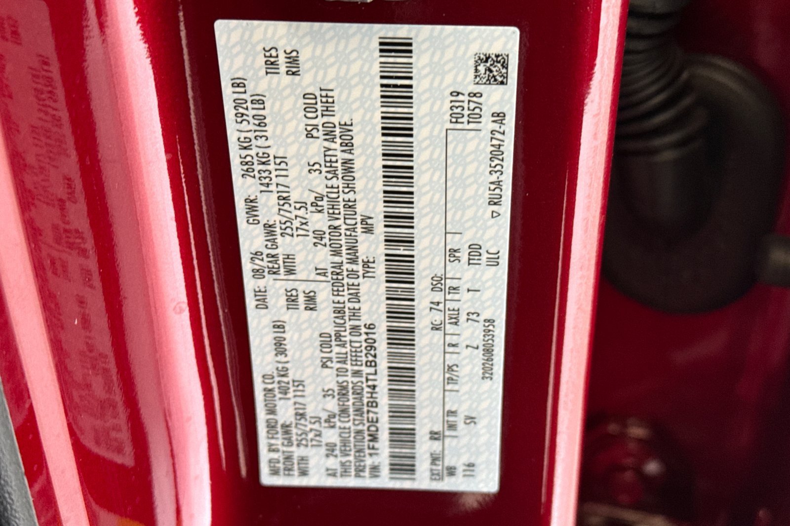 New 2026 Ruby Red Metallic Tinted Clearcoat Ford Big Bend® image 28
