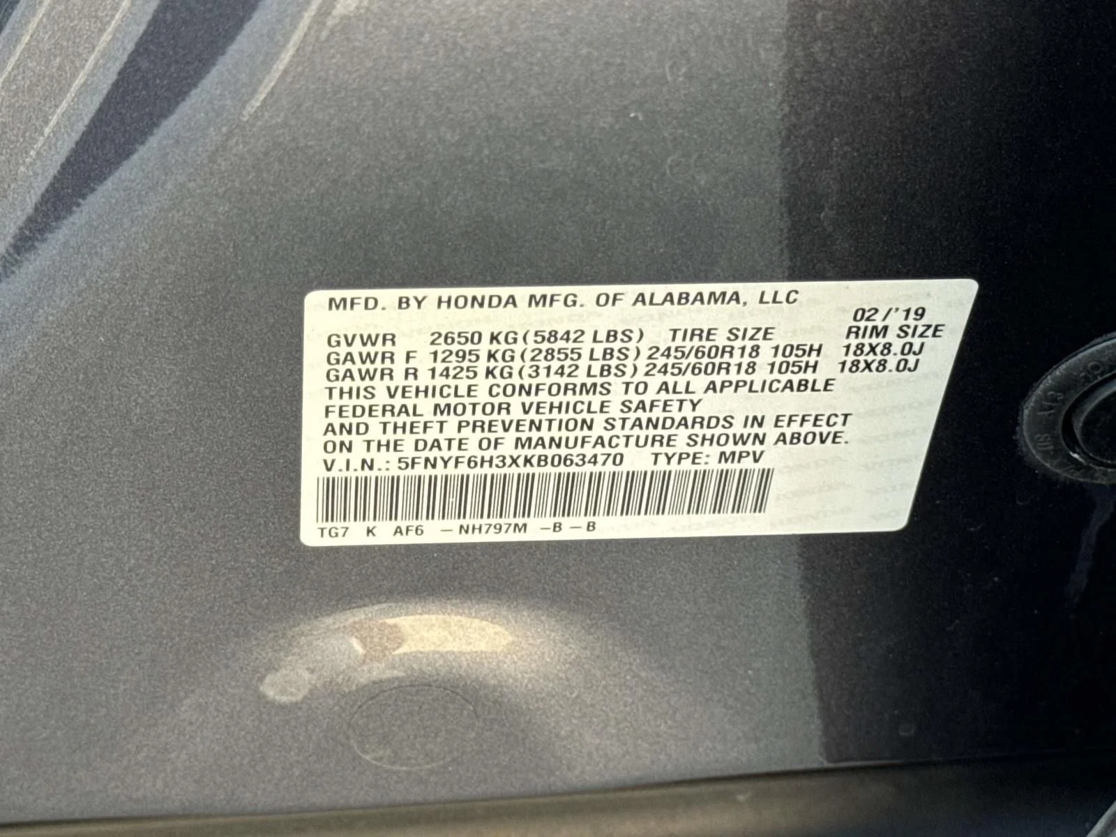 Used 2019 Gray Honda EX image 27