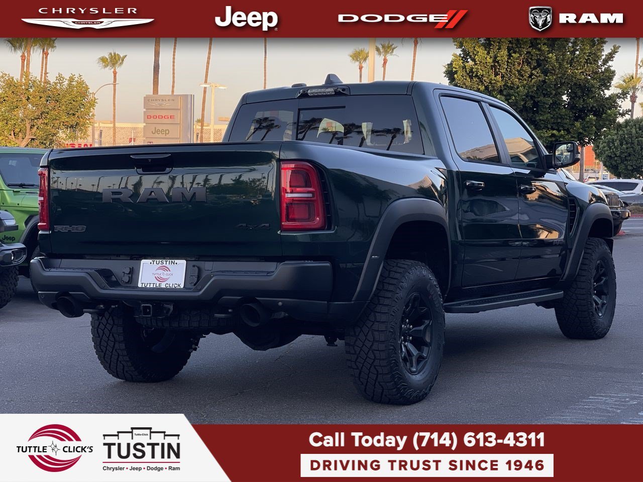 New 2026 Serrano-Green Metallic Exterior Paint RAM RHO image 6