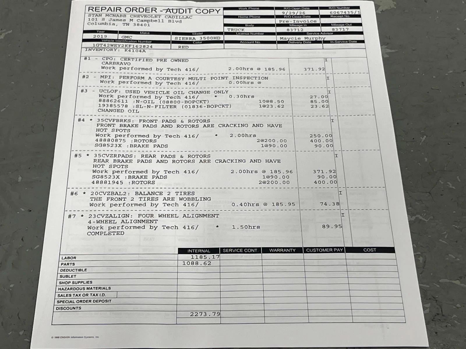 Certified Used 2019 RED QUARTZ TINTCOAT GMC Denali image 33