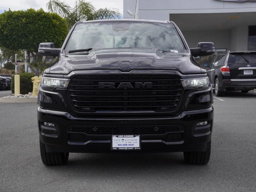 New 2026 Diamond Black Crystal Pearl-Coat Exterior Paint RAM Laramie image 8