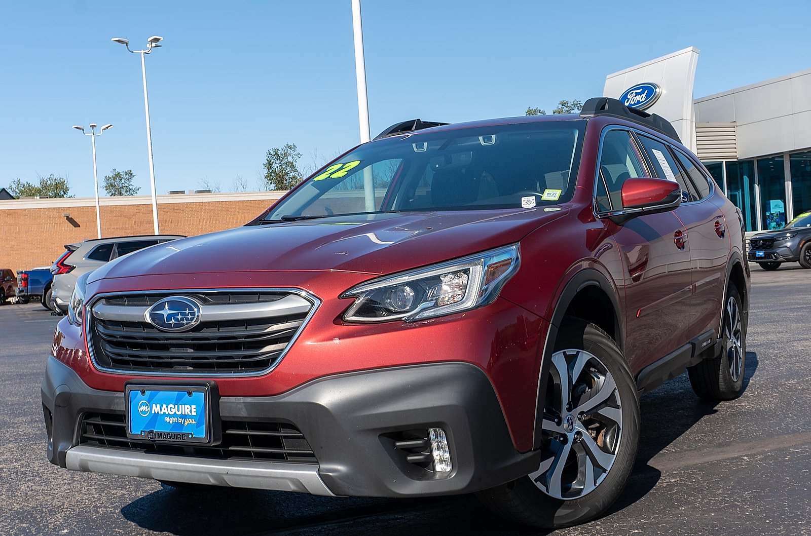Used 2022 Crimson Red Pearl Subaru Limited image 1