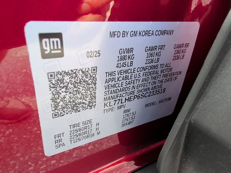 Used 2025 Crimson Metallic Chevrolet LT image 32