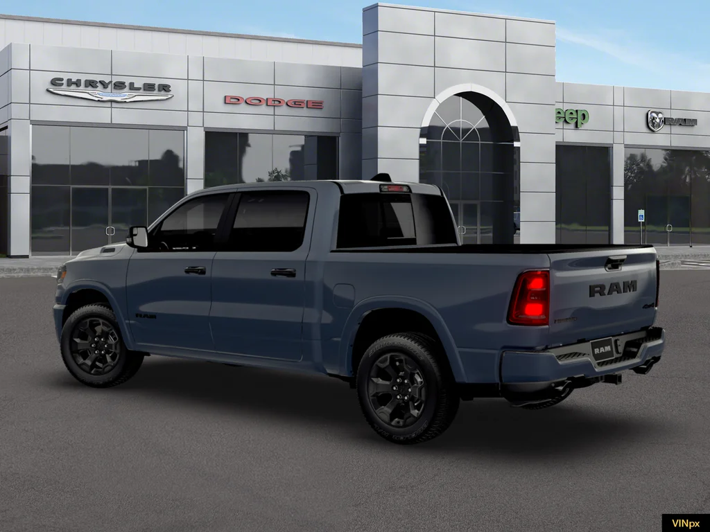 New 2026 Forged Blue Metallic Exterior Paint RAM Big Horn Night Edition image 3