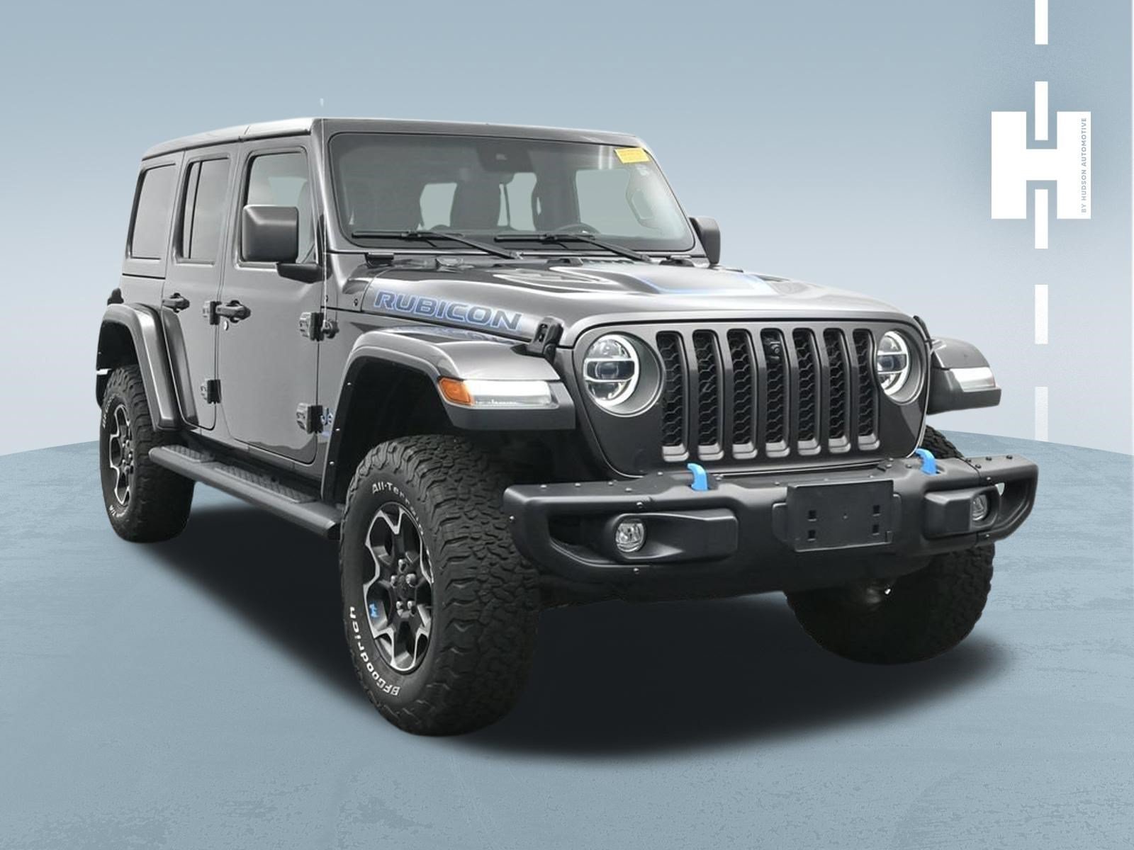 Used 2021 Granite Crystal Metallic Clearcoat Jeep Unlimited Rubicon image 1