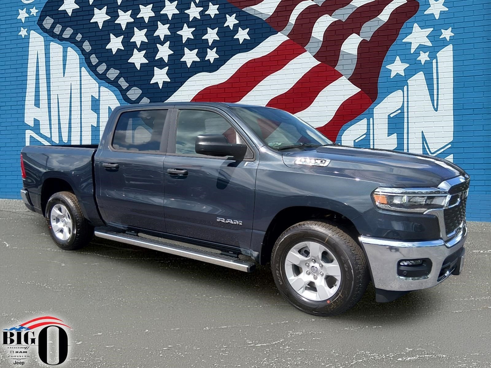 New 2026 Forged Blue Metallic Exterior Paint RAM Big Horn Crew Cab 4x2 5