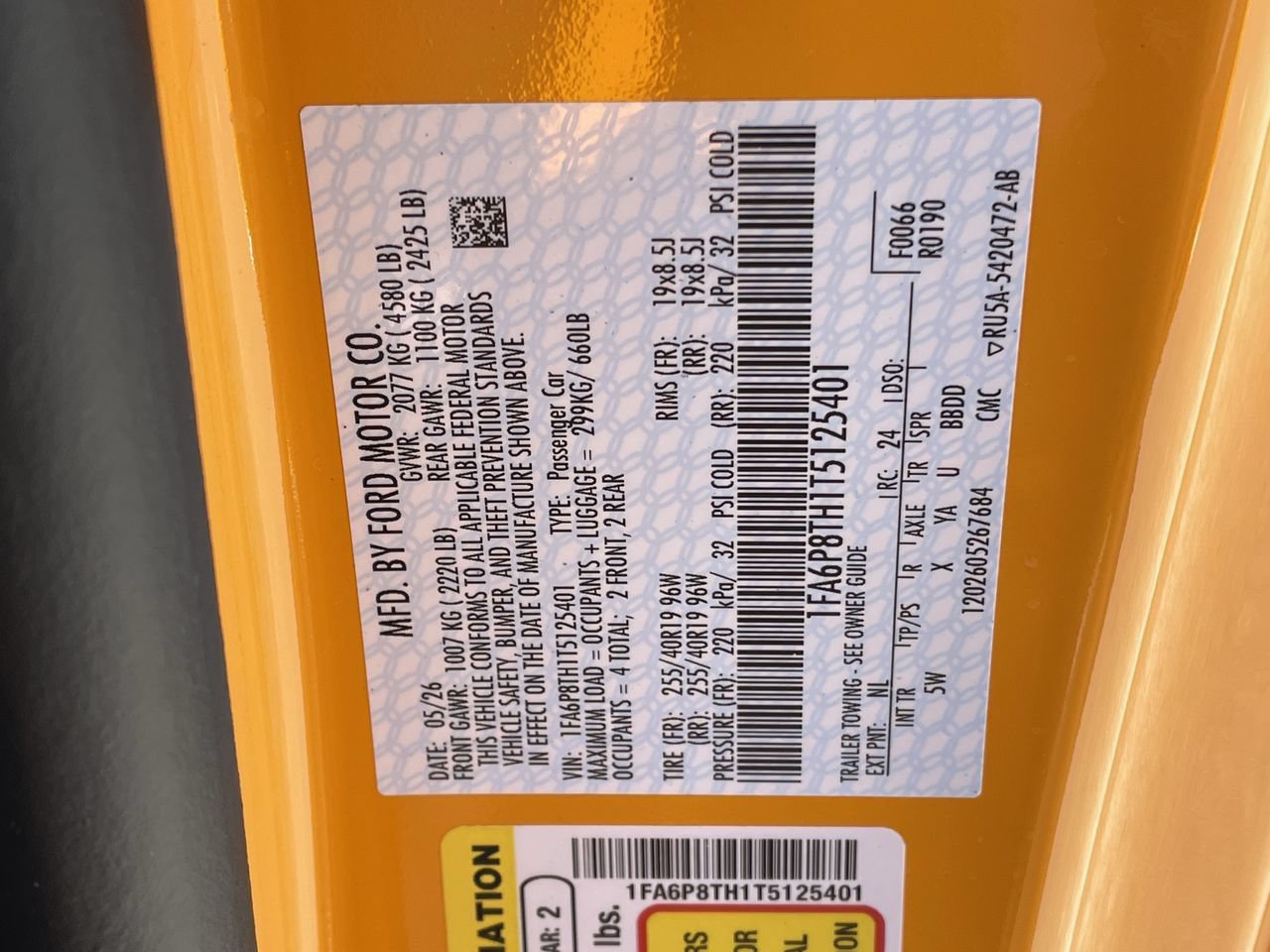 New 2026 Orange Fury Metallic Tri-Coat Ford EcoBoost Premium image 31