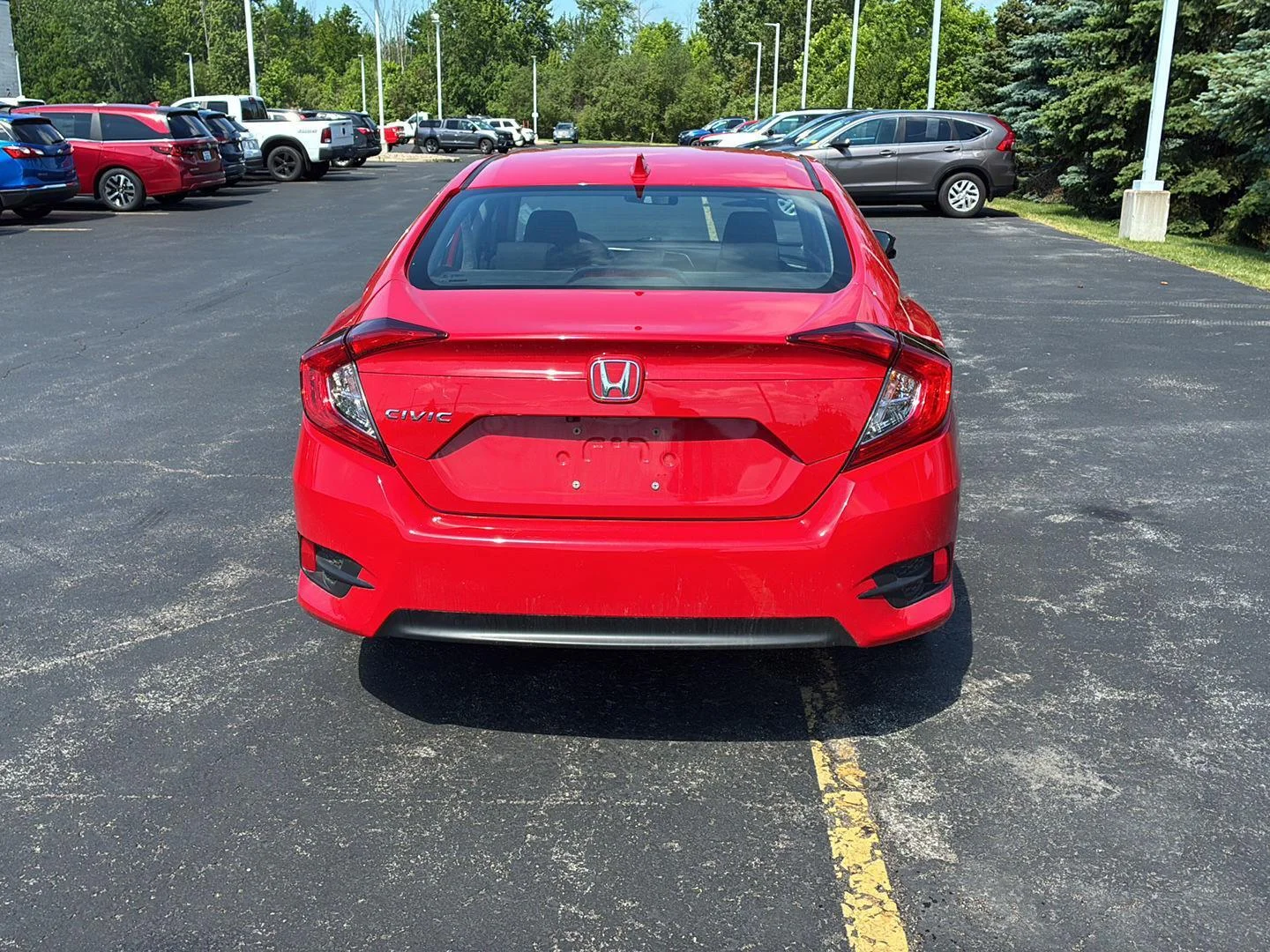 Used 2017 Burgundy Night Pearl Honda EX image 15