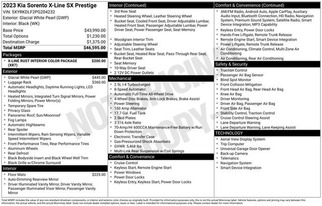 Used 2023 White Kia X-Line SX Prestige image 39