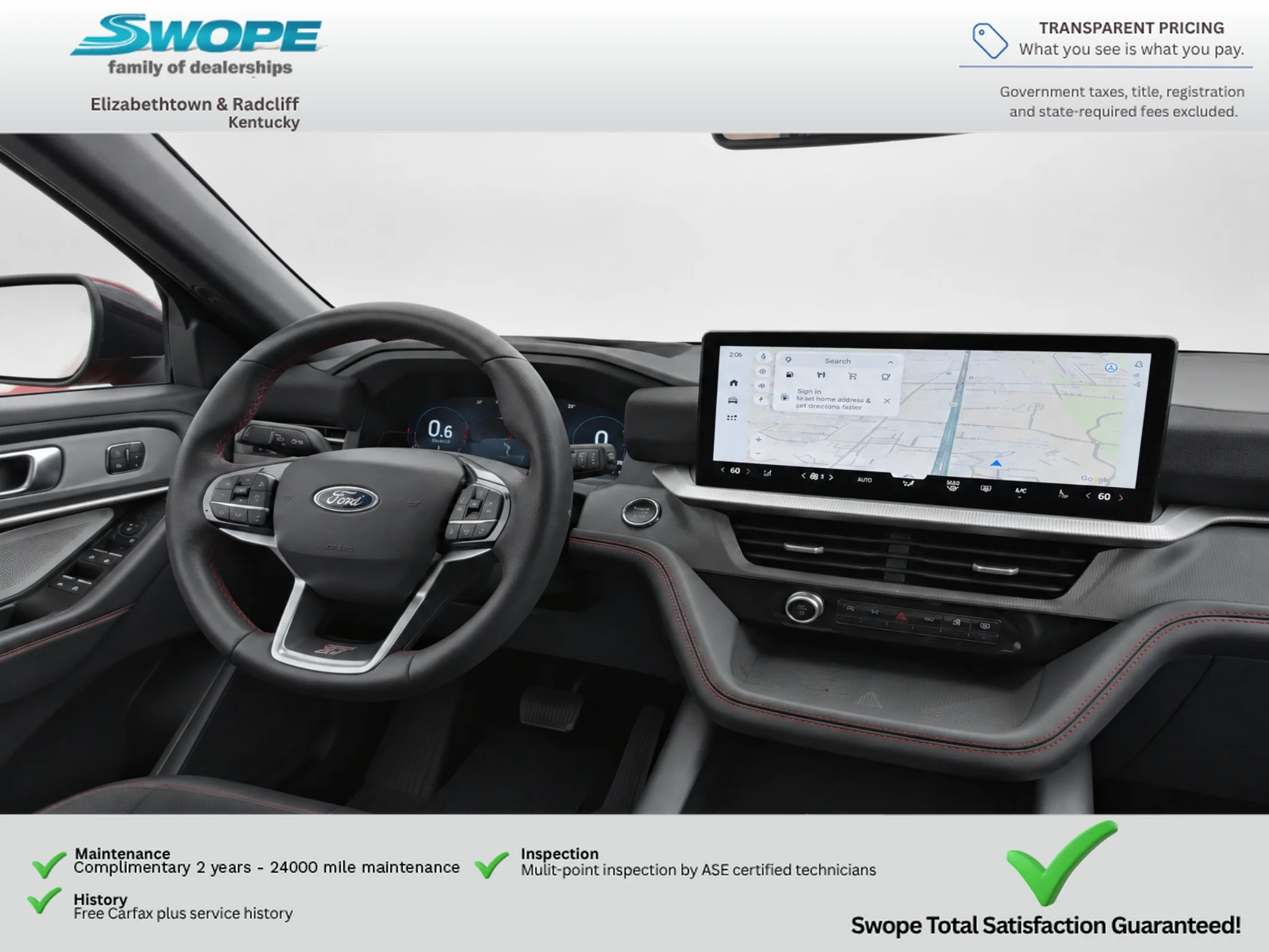 Used 2025 Rapid Red Metallic Tinted Clearcoat Ford ST image 9